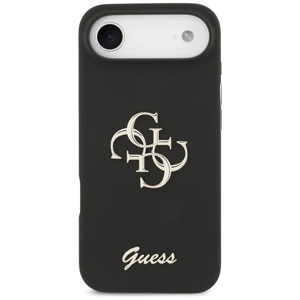 Deksel for Apple iPhone 17 Air, Guess, Big 4G Script, Svart