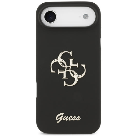 Deksel for Apple iPhone 17 Air, Guess, Big 4G Script, Svart