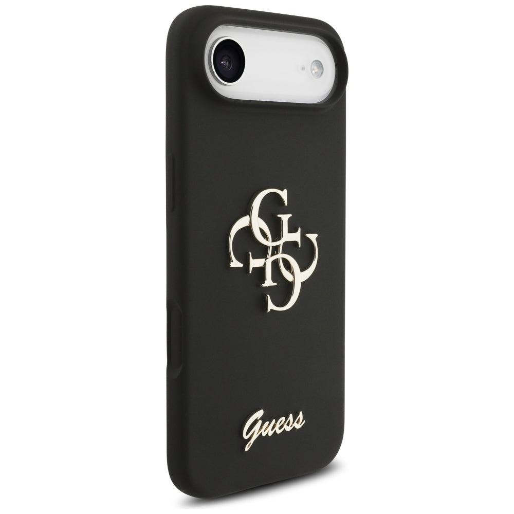 Deksel for Apple iPhone 17 Air, Guess, Big 4G Script, Svart