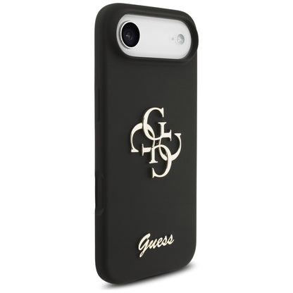 Deksel for Apple iPhone 17 Air, Guess, Big 4G Script, Svart