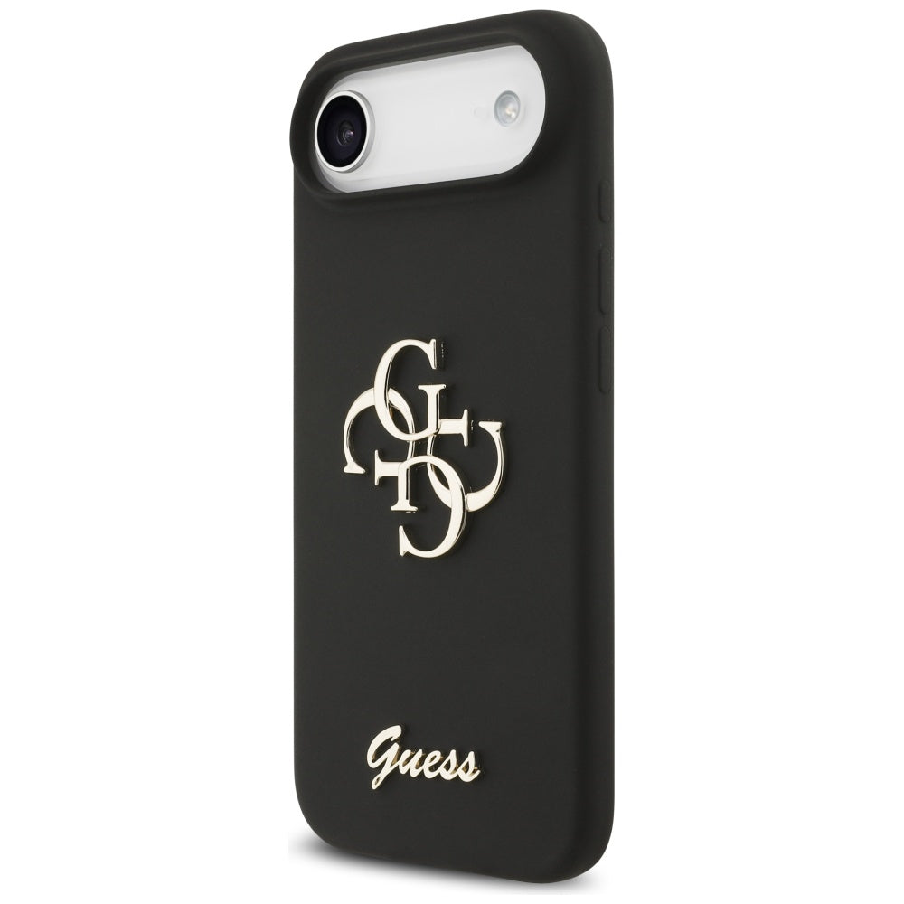 Deksel for Apple iPhone 17 Air, Guess, Big 4G Script, Svart