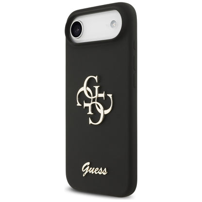 Deksel for Apple iPhone 17 Air, Guess, Big 4G Script, Svart