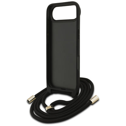 Deksel for Apple iPhone 17 Air, Guess, Crossbody Cord 4G Big Log, Brun