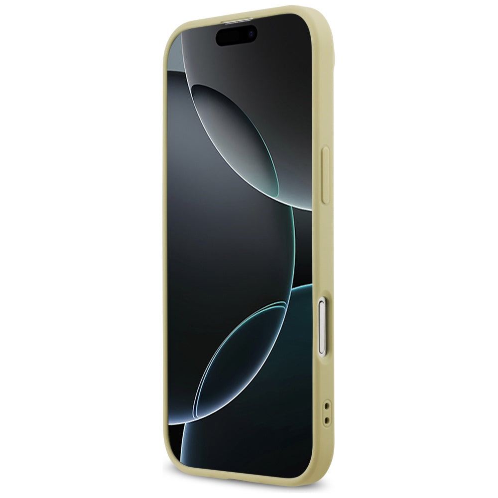 Deksel for Apple iPhone 17 Air, Guess, Fixed Glitter Big 4G, Gull