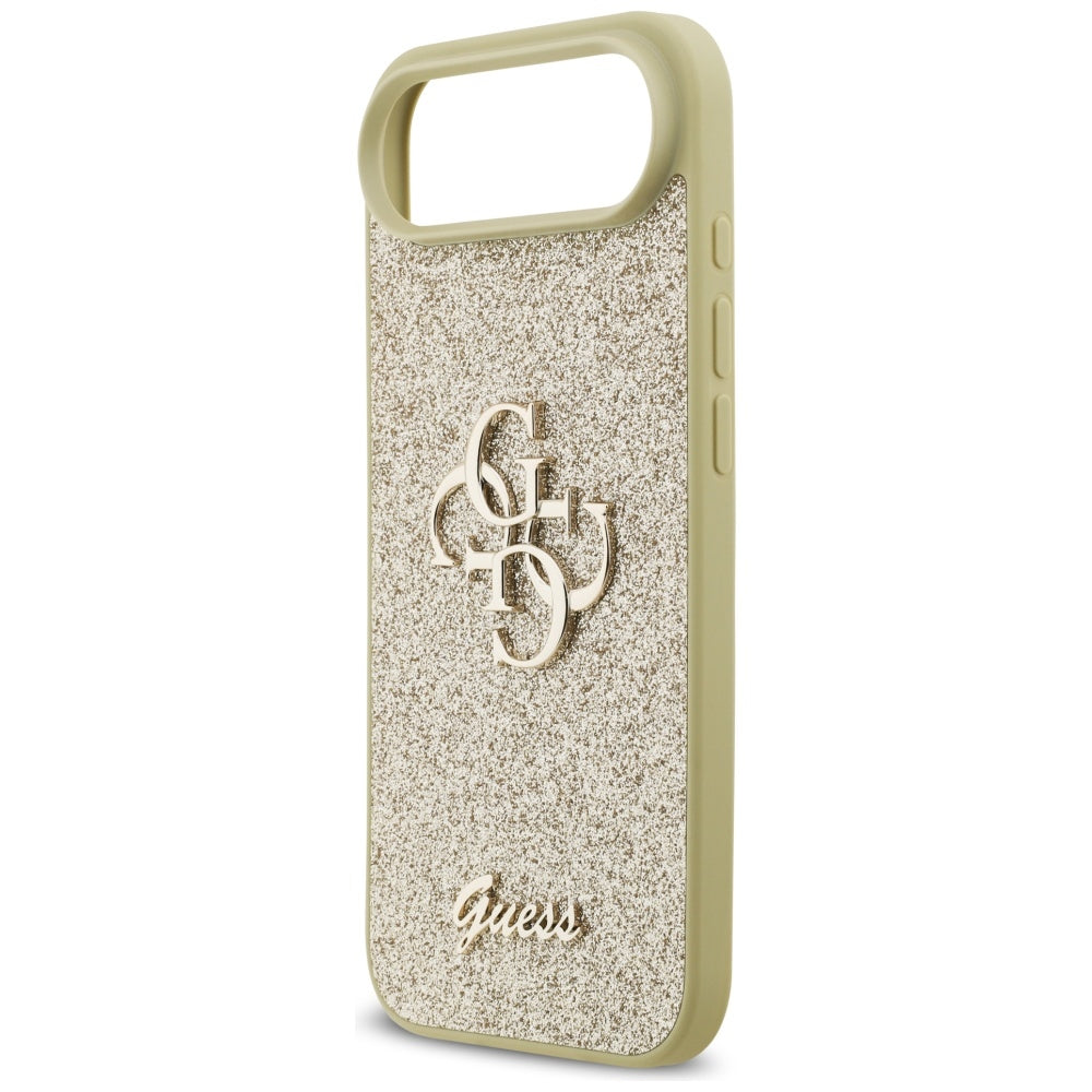 Deksel for Apple iPhone 17 Air, Guess, Fixed Glitter Big 4G, Gull