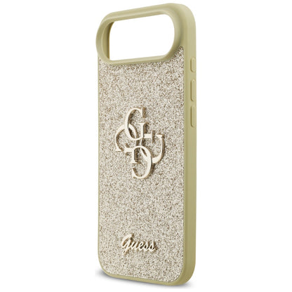 Deksel for Apple iPhone 17 Air, Guess, Fixed Glitter Big 4G, Gull