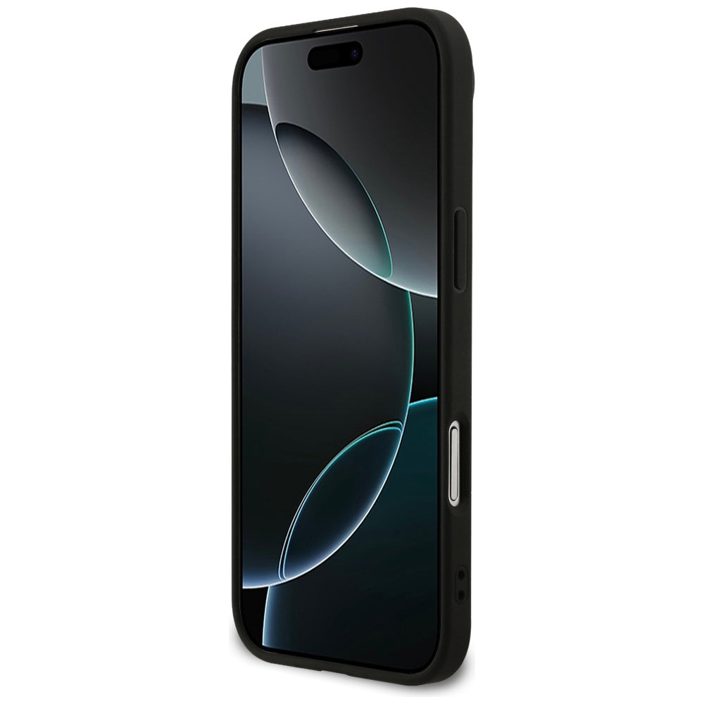 Deksel for Apple iPhone 17 Air, Guess, Fixed Glitter Big 4G, Svart