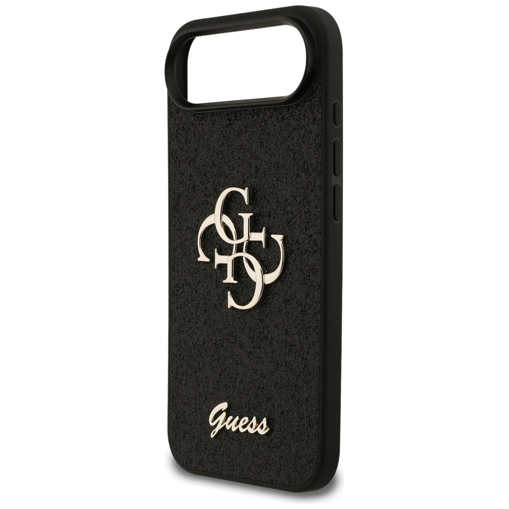 Deksel for Apple iPhone 17 Air, Guess, Fixed Glitter Big 4G, Svart
