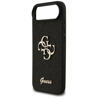 Deksel for Apple iPhone 17 Air, Guess, Fixed Glitter Big 4G, Svart