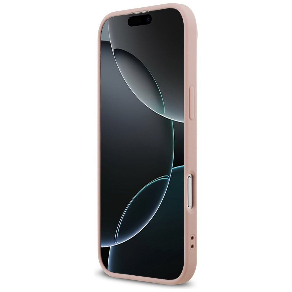 Deksel for Apple iPhone 17 Air, Guess, Fixed Glitter Big 4G, Rosa
