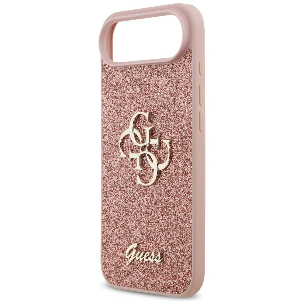 Deksel for Apple iPhone 17 Air, Guess, Fixed Glitter Big 4G, Rosa