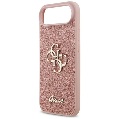 Deksel for Apple iPhone 17 Air, Guess, Fixed Glitter Big 4G, Rosa