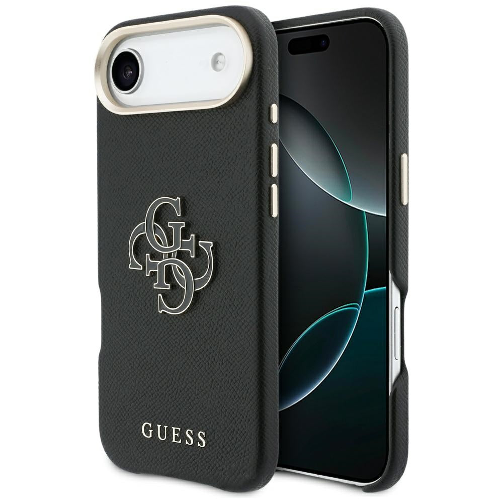 Deksel for Apple iPhone 17 Air, Guess, Resin Logo, Svart
