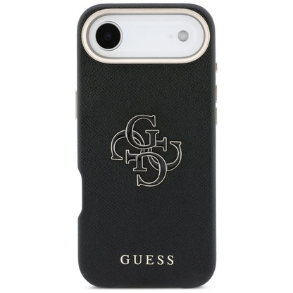 Deksel for Apple iPhone 17 Air, Guess, Resin Logo, Svart