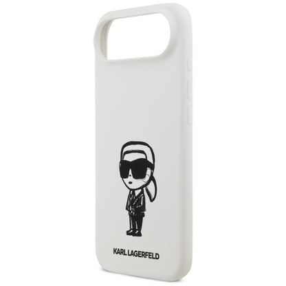 Deksel for Apple iPhone 17 Air, Karl Lagerfeld, Sketch and Logo Karl, Hvit