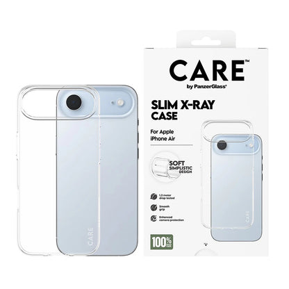 Deksel for Apple iPhone 17 Air, PanzerGlass, Care Fashionable X-ray, Gjennomsiktig