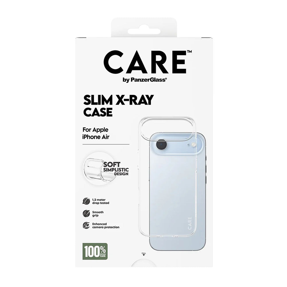 Deksel for Apple iPhone 17 Air, PanzerGlass, Care Fashionable X-ray, Gjennomsiktig