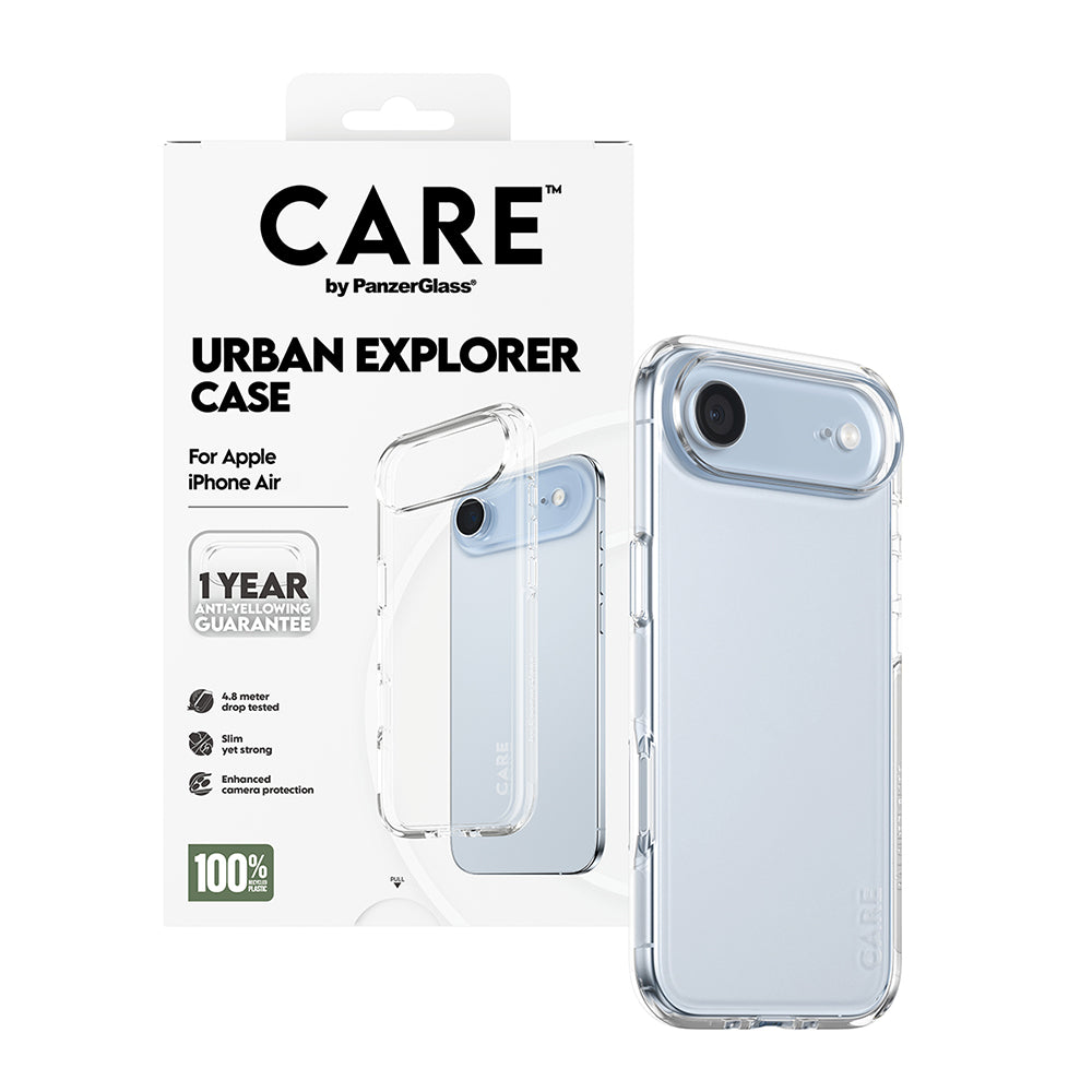 Deksel for Apple iPhone 17 Air, PanzerGlass, Care Urban Explorer, Gjennomsiktig