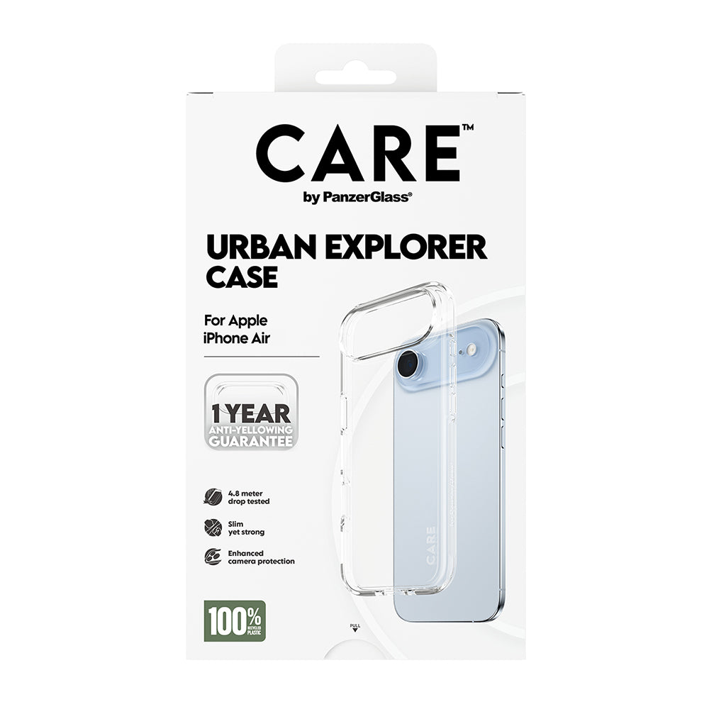 Deksel for Apple iPhone 17 Air, PanzerGlass, Care Urban Explorer, Gjennomsiktig