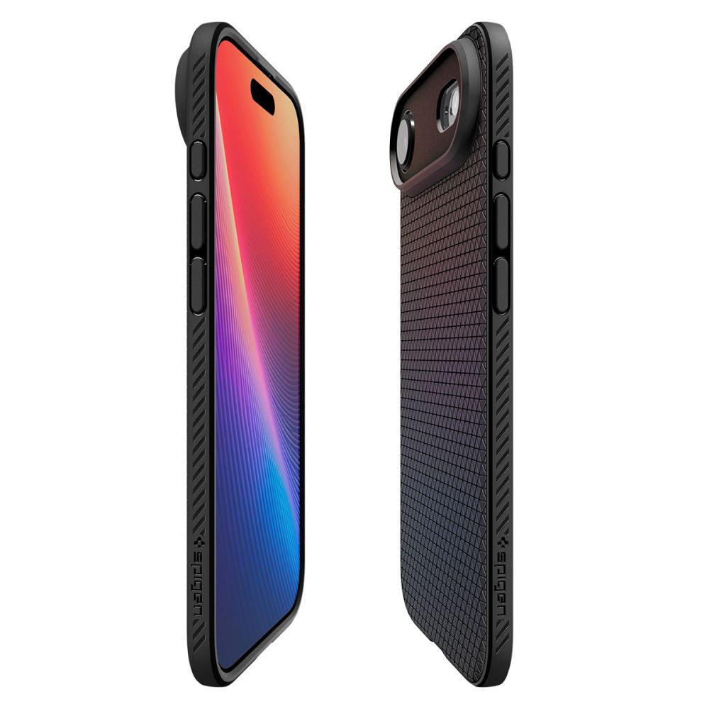 Deksel for Apple iPhone 17 Air, Spigen, Liquid Air, Matt Svart