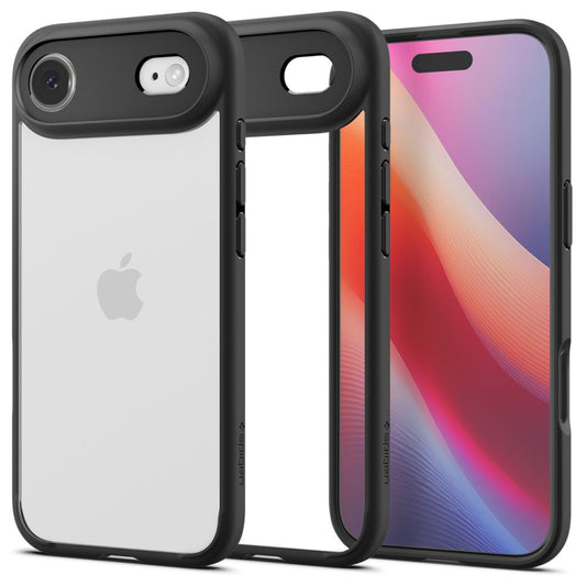 Deksel for Apple iPhone 17 Air, Spigen, Ultra Hybrid, Matt Svart