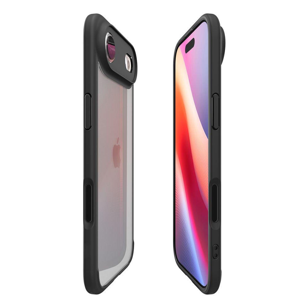 Deksel for Apple iPhone 17 Air, Spigen, Ultra Hybrid, Matt Svart
