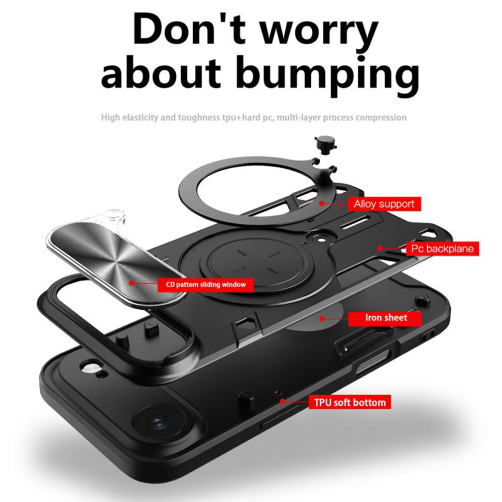 Deksel for Apple iPhone 17 Air, Techsuit, CamGuard Pro, Blå