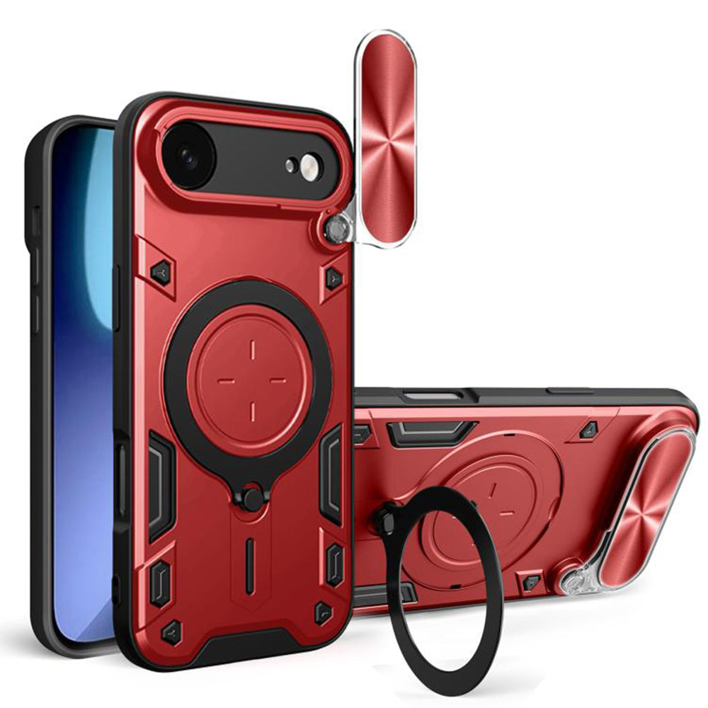 Deksel for Apple iPhone 17 Air, Techsuit, CamGuard Pro, Rød