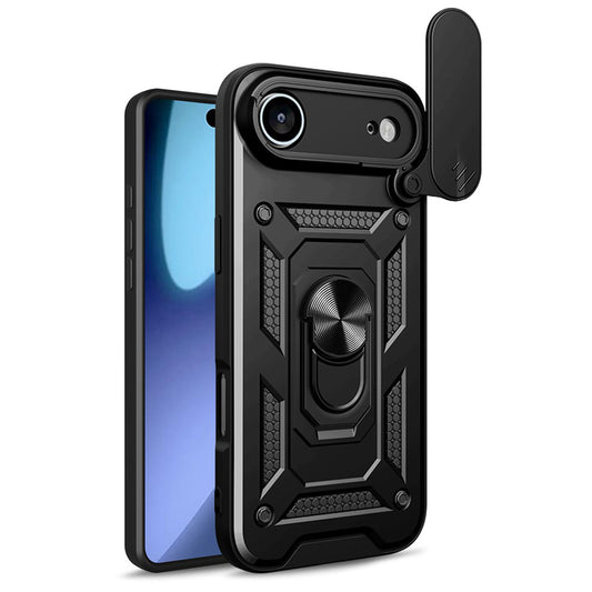Deksel for Apple iPhone 17 Air, Techsuit, CamShield, Svart