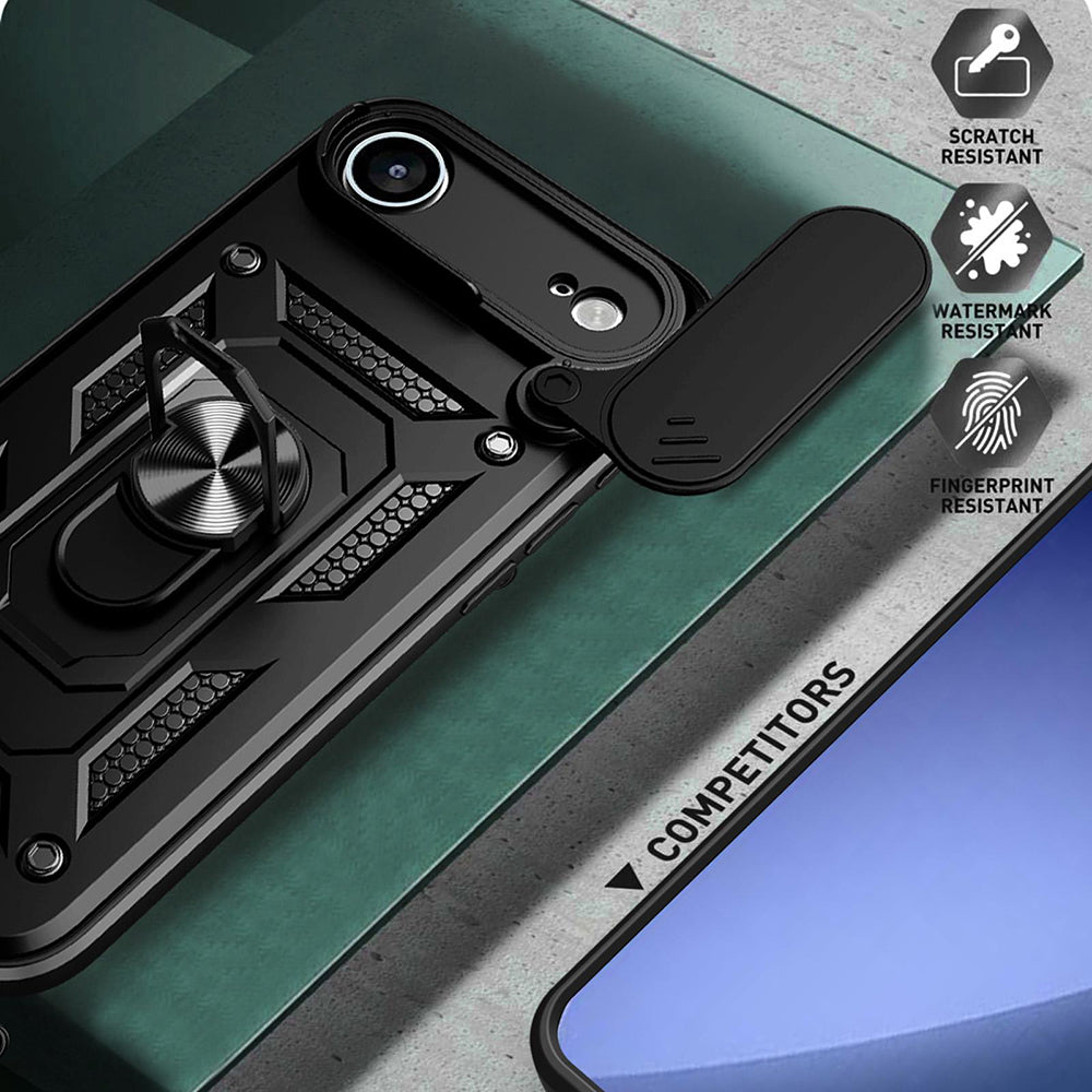 Deksel for Apple iPhone 17 Air, Techsuit, CamShield, Svart