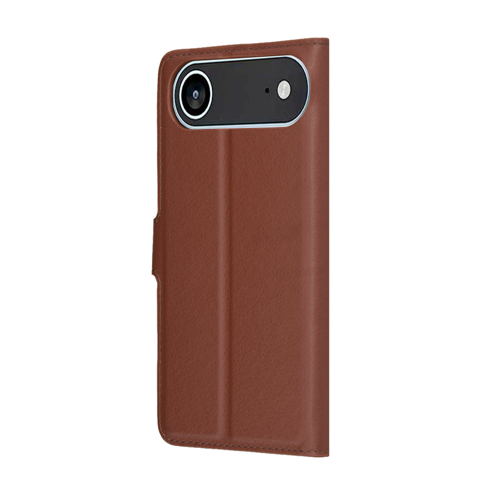 Deksel for Apple iPhone 17 Air, Techsuit, Leather Folio, Brun