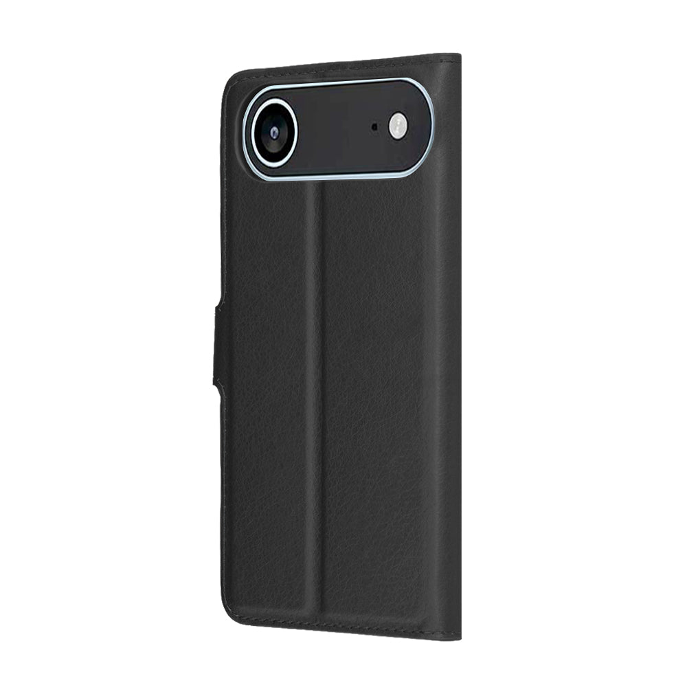 Deksel for Apple iPhone 17 Air, Techsuit, Leather Folio, Svart