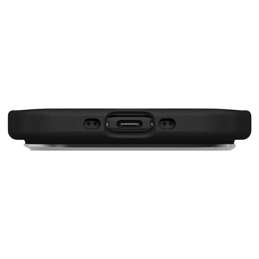 Deksel for Apple iPhone 17 Air, UNIQ, Lyden Leatherette, Svart