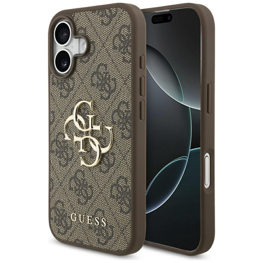 Deksel for Apple iPhone 17, Guess, 4G Big Logo, Brun