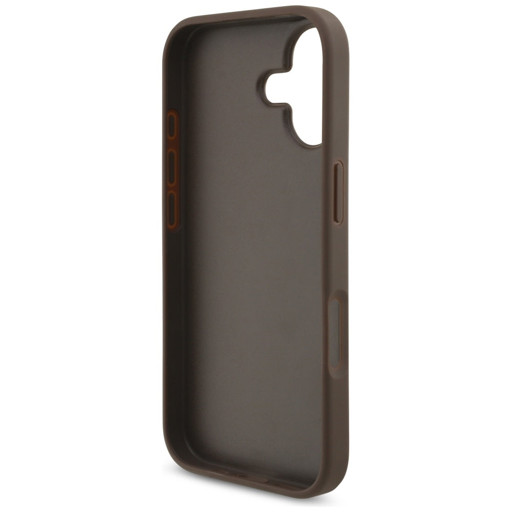 Deksel for Apple iPhone 17, Guess, 4G Big Logo, Brun