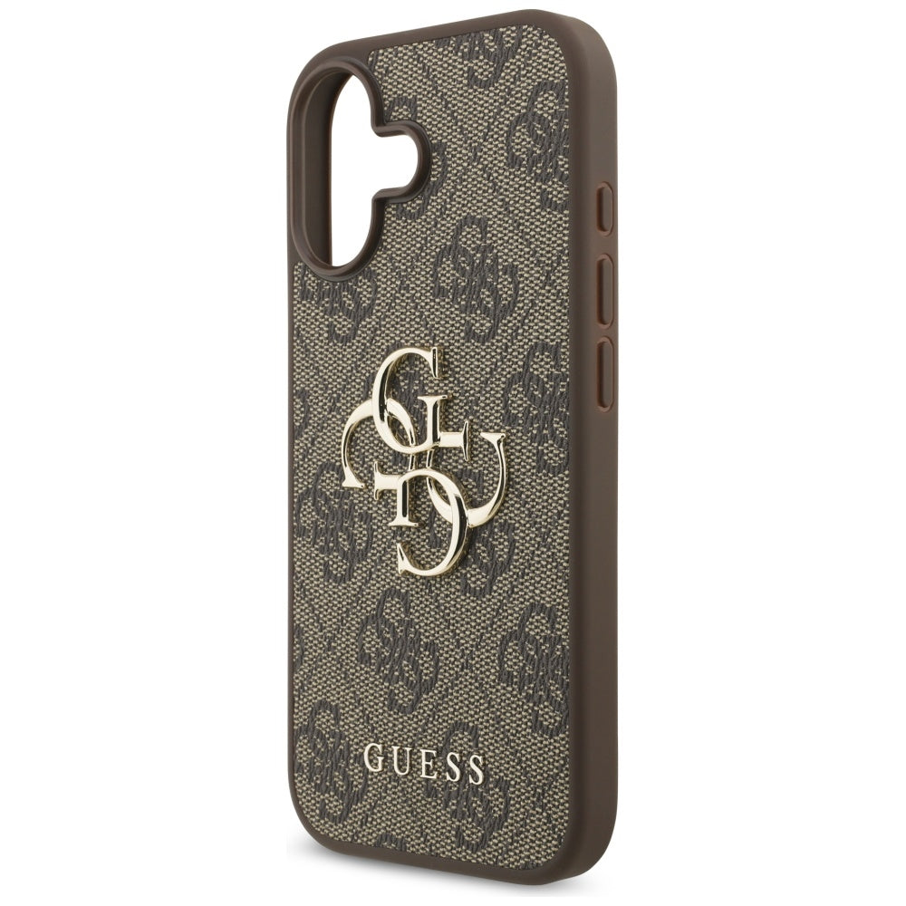 Deksel for Apple iPhone 17, Guess, 4G Big Logo, Brun