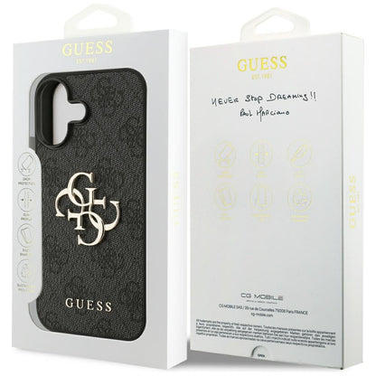 Deksel for Apple iPhone 17, Guess, 4G Big Logo, Svart