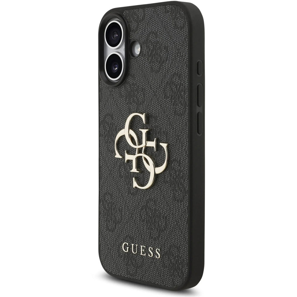 Deksel for Apple iPhone 17, Guess, 4G Classic Logo with Strap, Svart