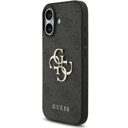 Deksel for Apple iPhone 17, Guess, 4G Classic Logo with Strap, Svart