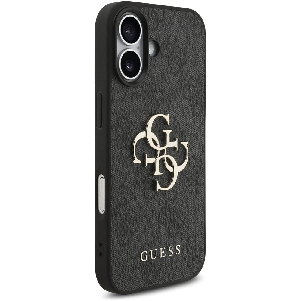 Deksel for Apple iPhone 17, Guess, 4G Classic Logo with Strap, Svart