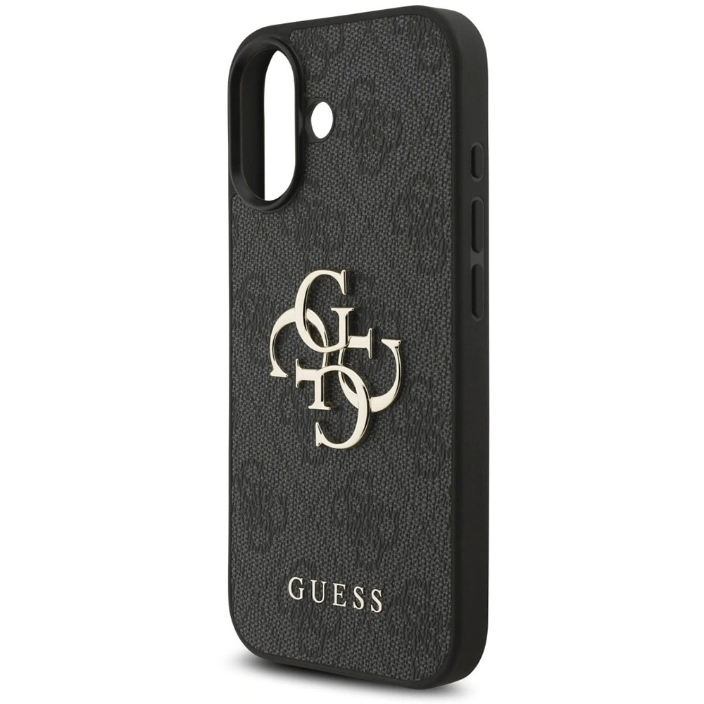 Deksel for Apple iPhone 17, Guess, 4G Classic Logo with Strap, Svart