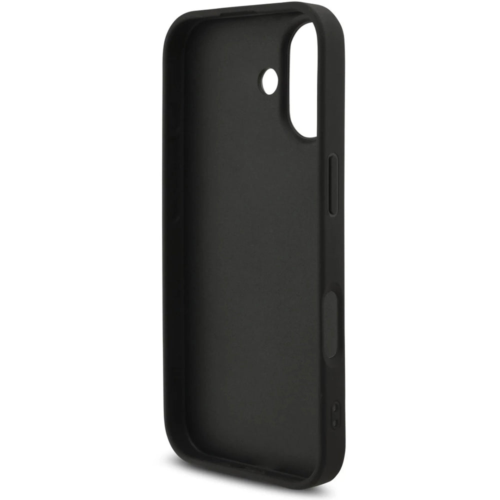 Deksel for Apple iPhone 17, Guess, 4G Classic Logo with Strap, Svart