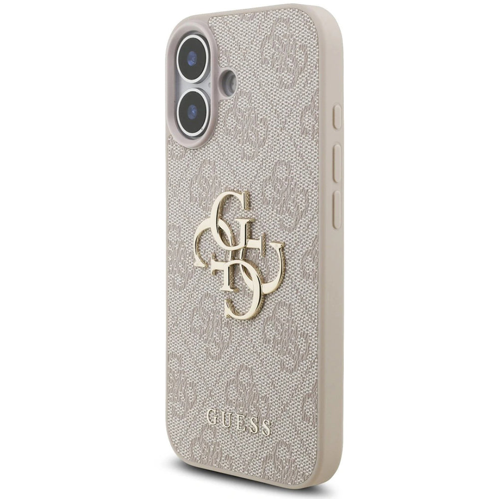 Deksel for Apple iPhone 17, Guess, 4G Classic Logo with Strap, Rosa
