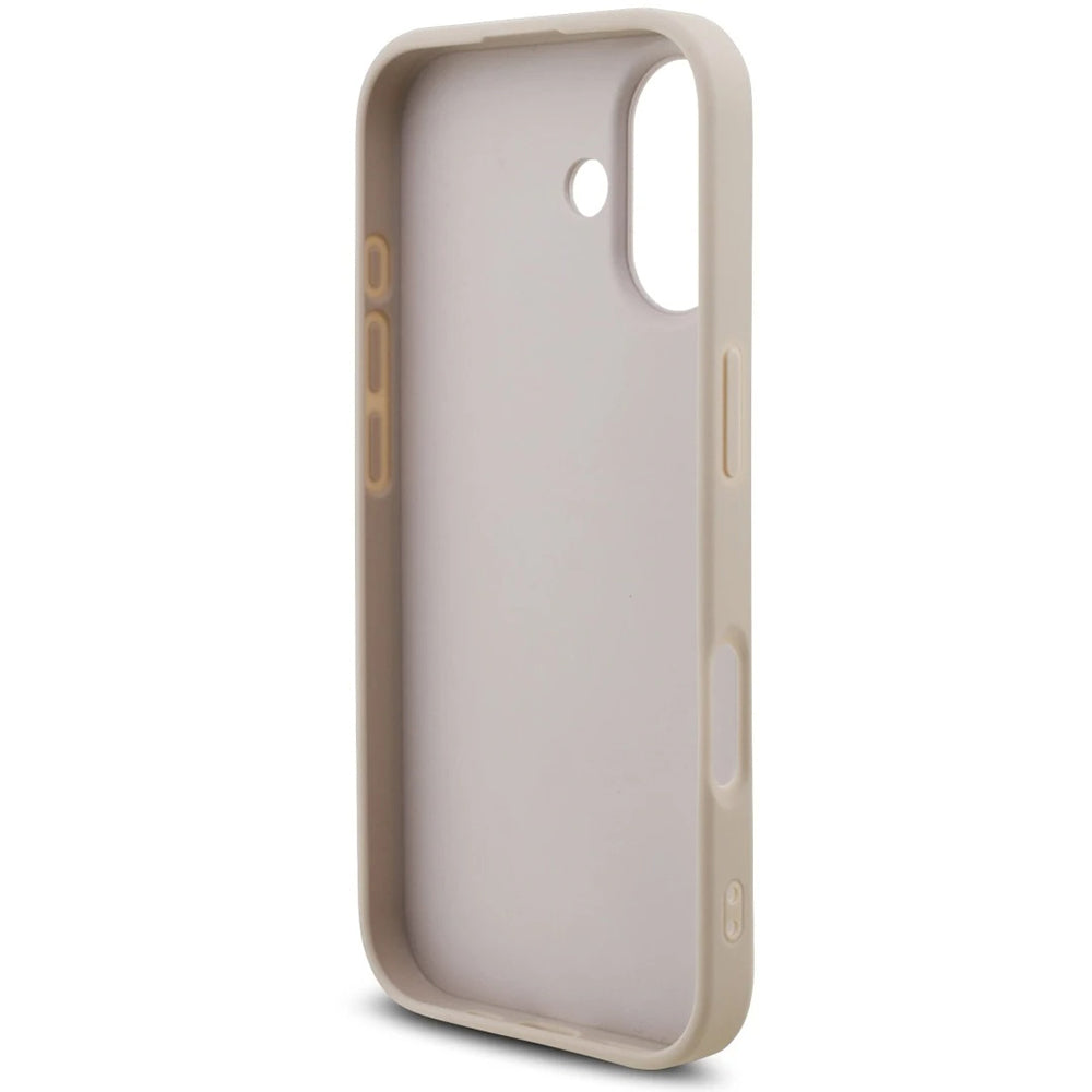 Deksel for Apple iPhone 17, Guess, 4G Classic Logo with Strap, Rosa