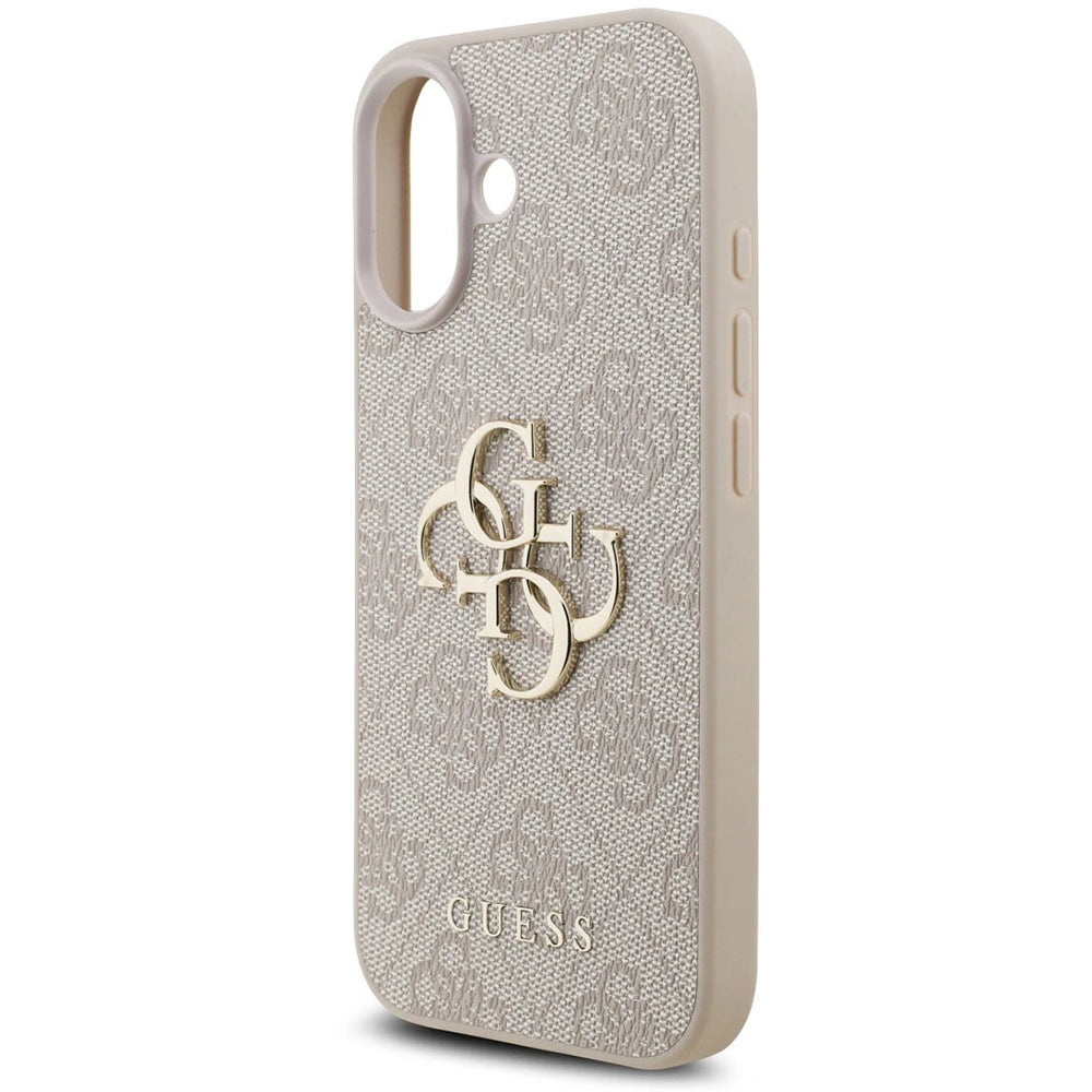 Deksel for Apple iPhone 17, Guess, 4G Classic Logo with Strap, Rosa