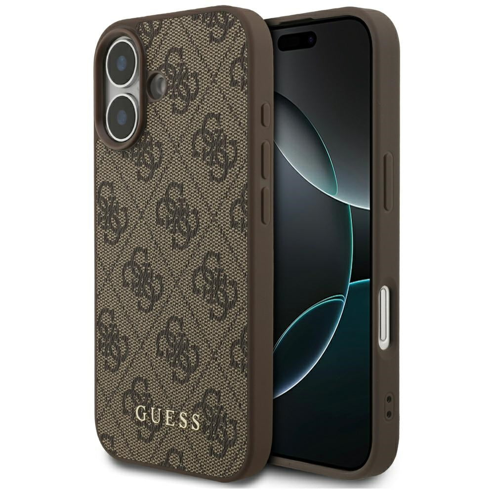 Deksel for Apple iPhone 17, Guess, 4G Classic, Brun