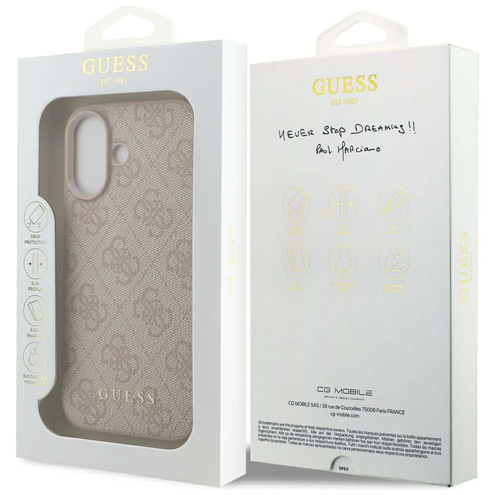 Deksel for Apple iPhone 17, Guess, 4G Classic, Rosa