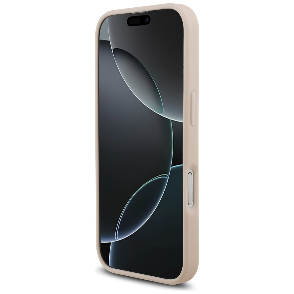 Deksel for Apple iPhone 17, Guess, 4G Grained Big and Classic Logo, Rosa