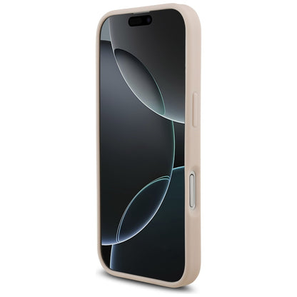 Deksel for Apple iPhone 17, Guess, 4G Grained Big and Classic Logo, Rosa