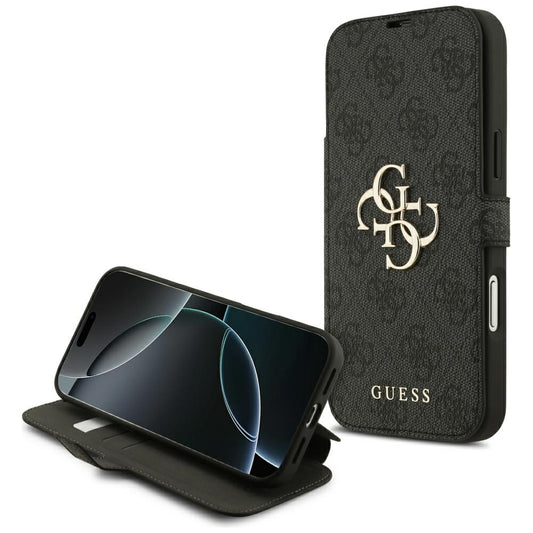 Deksel for Apple iPhone 17, Guess, 4G Metal Logo, Svart